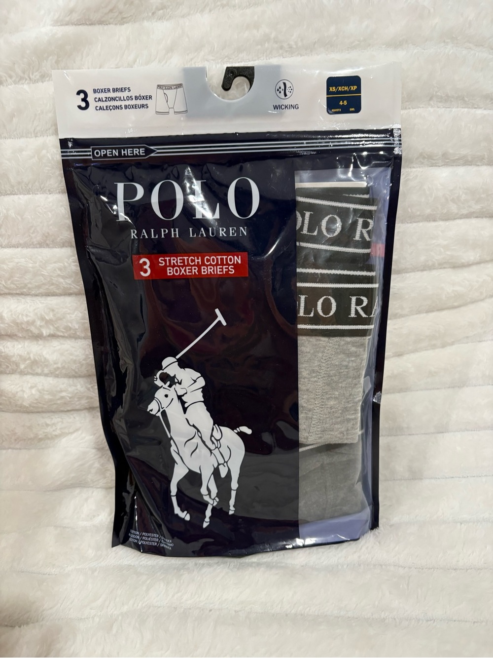 Polo by Ralph Lauren Gray Boxer Briefs 3-Pack - Stretch Cotton